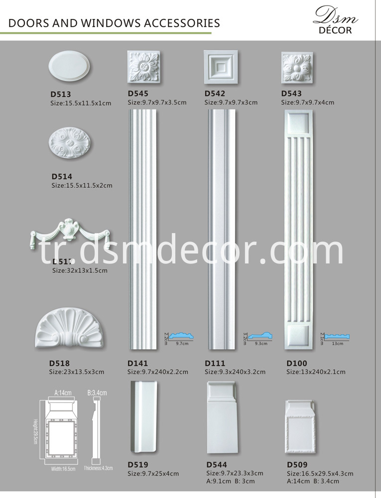 Arşitrav Köşe Bloğu Architrave Corner Block